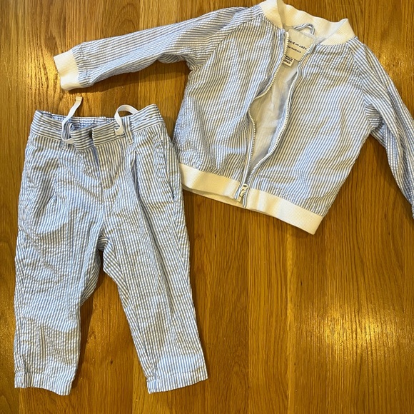 Janie and Jack seersucker outfit 18-24m - Picture 1 of 3